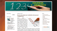 Desktop Screenshot of docenciaydidactica.ecobachillerato.com